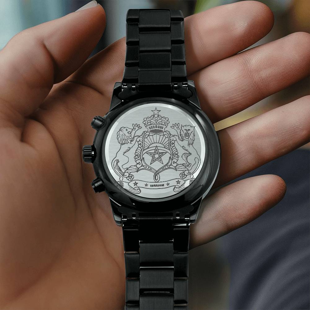 Montre personnalisé prénom à Gravure Secrète Emblème