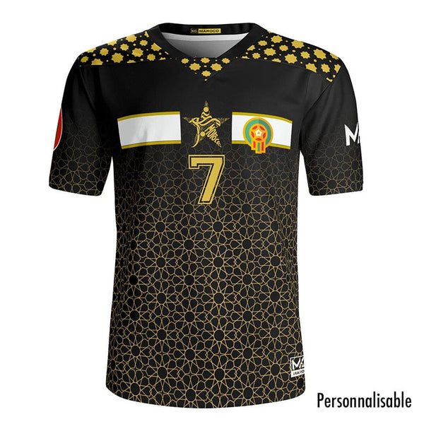 Maillot Maroc noir Collection CAN 2024 Gold By