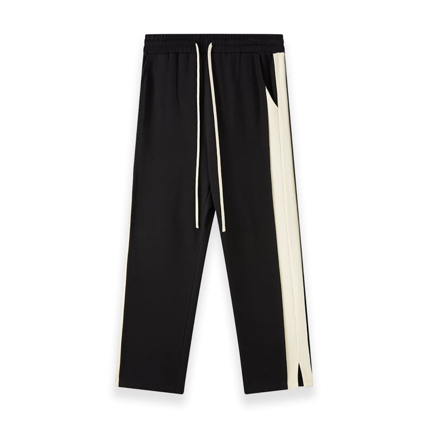 Streetwear Unisex Contrast Side Seam Drawstring Waist Pants MOQ1,Delivery  days 5 - MAR ©