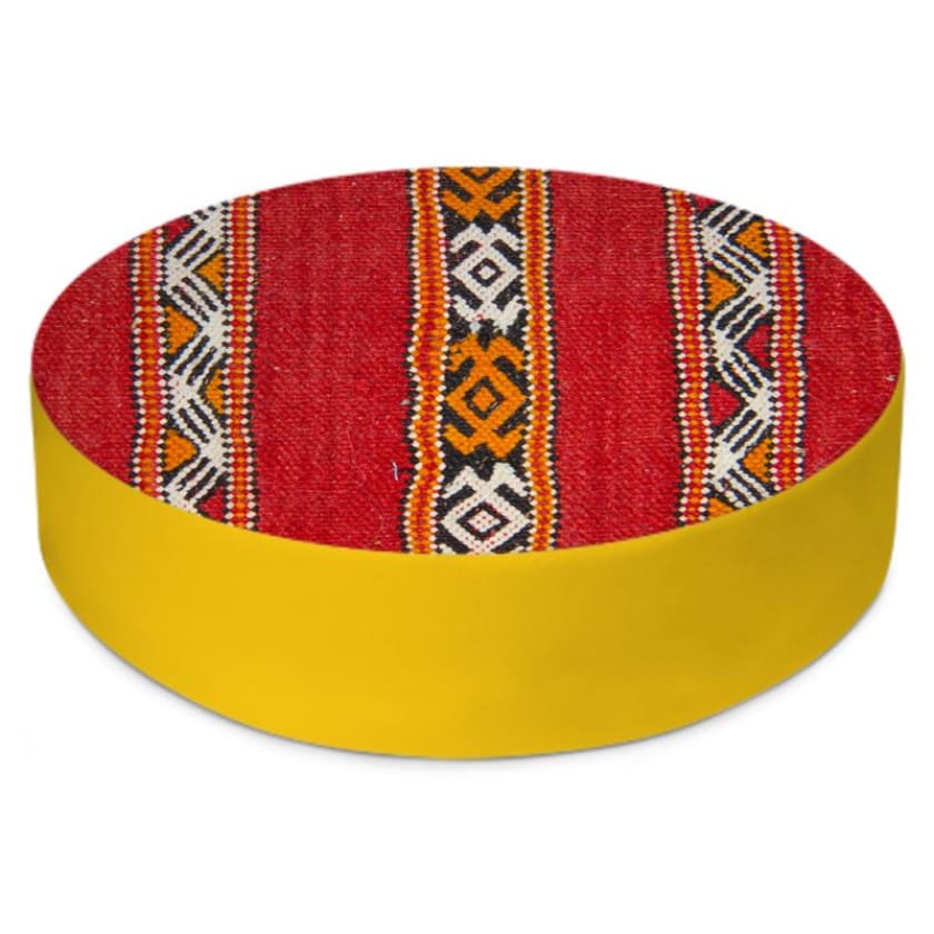 Pouf Marocain Jebli Rond 50 Et 70 Cm